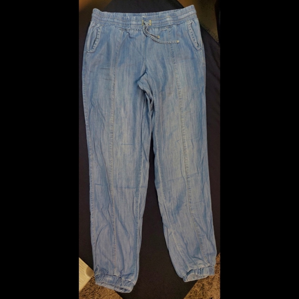 loose fitting denim style pants
